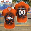 Campus Legend Denver Broncos Half-Print Hawaiian Shirt
