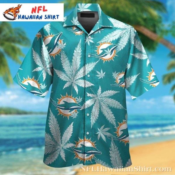 Cannabis Kickoff – Miami Dolphins High Tide Hawaiian Shirt