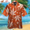 Bold Orange Gridiron Spirit – Chicago Bears Hawaiian Shirt For Men