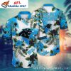 Carolina Panthers Badge Emblem Sky Blue Hawaiian Shirt