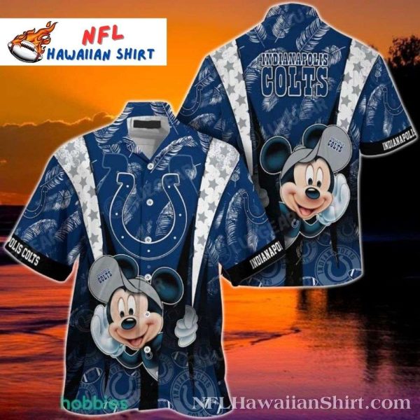 Cartoon Icon’s Tropical Vacation – Mickey Indianapolis Colts Hawaiian Shirt