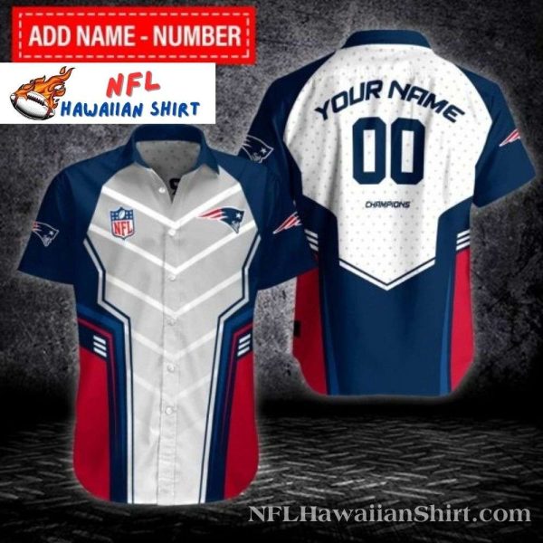 Champion Spirit Customizable New England Patriots Hawaiian Shirt – NFL Fan Gear