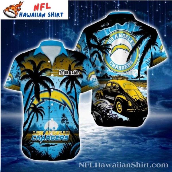 Chargers Beachside Car Hawaiian Celebration Shirt