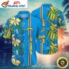 Chargers Floral Elegance – Los Angeles Chargers Hawaiian Shirt