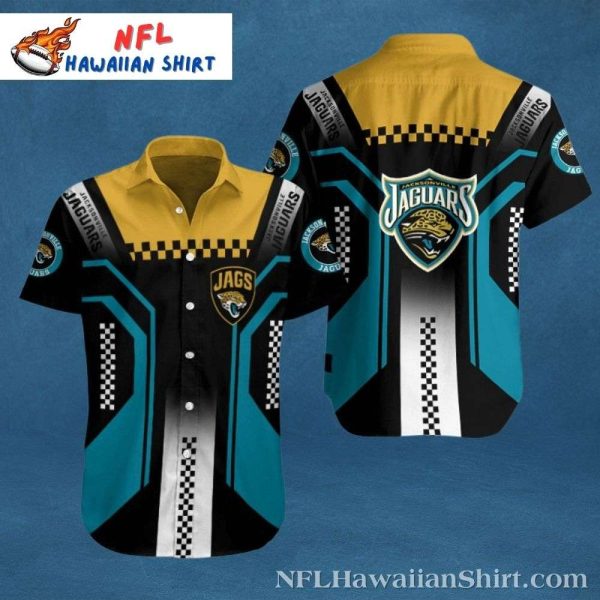 Checkerboard Pride Jacksonville Jaguars Hawaiian Shirt