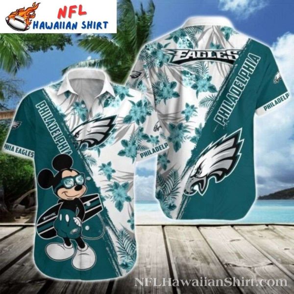 Cheerful Character Philadelphia Eagles Mickey Hawaiian Shirt – Playful Paradise Edition