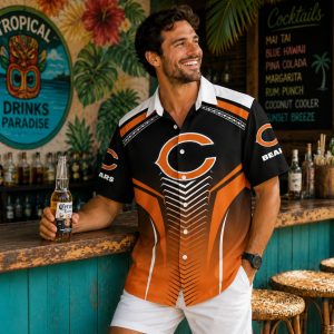 Chicago Bears Bear Down Aerodynamic Hawaiian Shirt