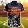 Chicago Bears Art Deco Fanfare Hawaiian Shirt