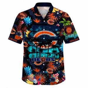 Chicago Bears Summer Vibes Tropical Hawaiian Shirt 1
