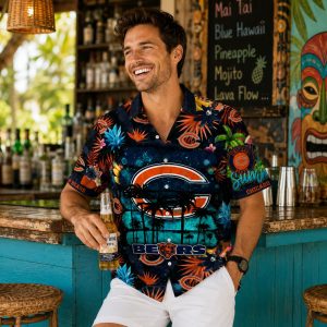 Chicago Bears Summer Vibes Tropical Hawaiian Shirt