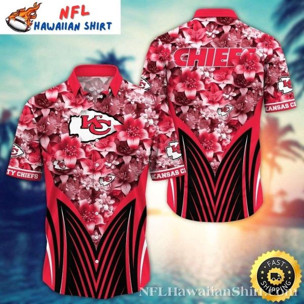 Chiefs Floral Touchdown – Pink Blossom Men’s Hawaiian Shirt
