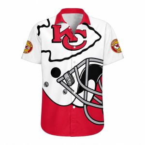 Chiefs Game Day Helmet Kansas City Hawaiian Shirt 1