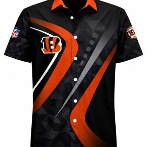 Cincinnati Bengals Tiger Stripe Hawaiian Shirt 1