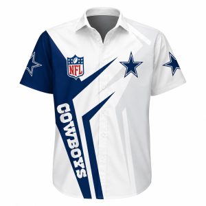 Classic NFL Stripe Cowboys Hawaiian Shirt Custom Name 1