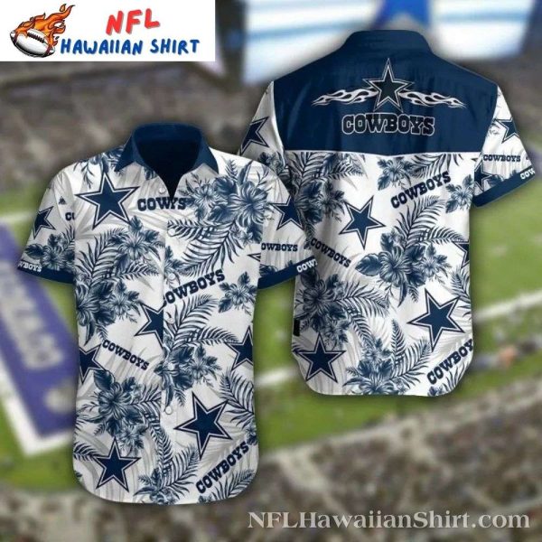 Classic Palm Fronds Dallas Cowboys Hawaiian Shirt