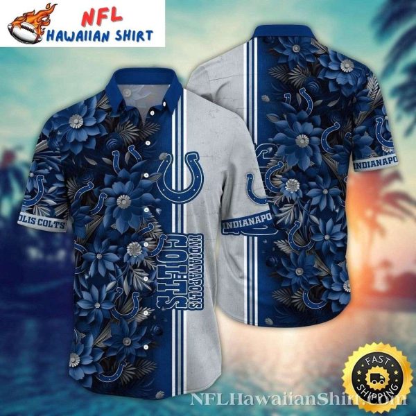 Colts Midnight Floral Symphony – Hawaiian Indianapolis Colts Shirt
