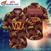 Commanders White Hibiscus – Washington Commanders Classic Hawaiian Shirt