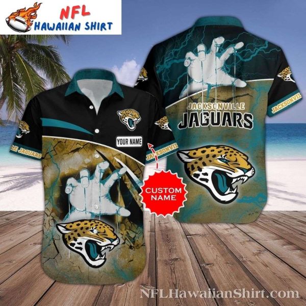 Custom Lightning Roar Jacksonville Jaguars Personalized Aloha Shirt