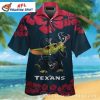 Dark Elegance – Houston Texans Sophisticated Print Hawaiian Shirt