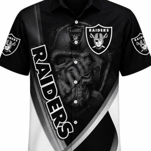 Dark Knight Defense Las Vegas Raiders Aloha Shirt 1