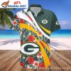 Cyber Skull Green Bay Packers Hawaiian Shirt – Personalized Name Number