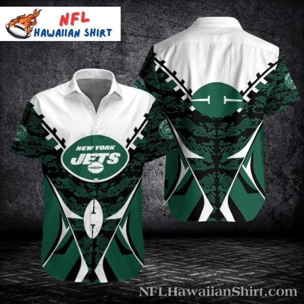 Digital Camo New York Jets Fan Tactical Hawaiian Shirt