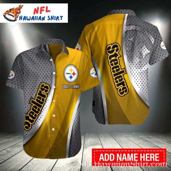 Dotted Fade Customizable Pittsburgh Steelers Tropical Shirt – Modern Touch Edition
