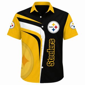 Dynamic Duo Tone Pittsburgh Steelers Hawaiian Shirt 1