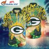 Elegant Green Bay Packers Mandala Pattern Tropical Hawaiian Shirt