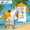 Flaming Touchdown Pittsburgh Steelers Tropical Hawaiian Shirt