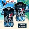 Dark Elegance – Houston Texans Sophisticated Print Hawaiian Shirt