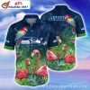 49ers Bold Florals And Stripes Hawaiian Shirt