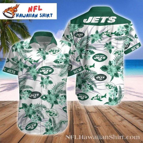 Floral Flight New York Jets Tropical Hawaiian Shirt