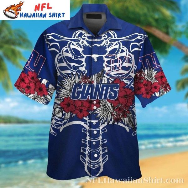 Floral Tackle New York Giants Tropical Shirt – NY Giants Bold Aloha Print
