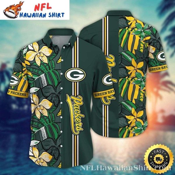 Flower Chic NFL Green Bay Packers Tropical Hawaii Shirt