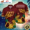 Floral Emblem – Washington Commanders Stylish Aloha Shirt