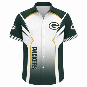 Green Bay Packers Classic Stripes Hawaiian Shirt Custom 1
