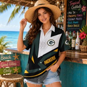 Green Bay Packers Dazzling Play Personalized Hawaiian Shirt – Custom Fan Design