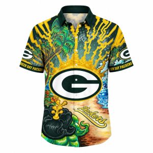 Green Bay Packers Electrified Wave Abstract Shirt 1