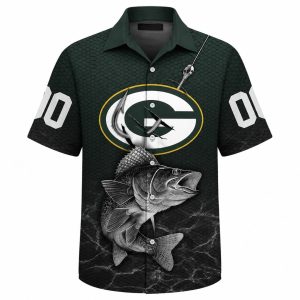 Green Bay Packers Fishing Hawaiian Shirt Custom 1
