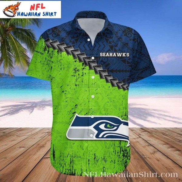 Grunge Polynesian Tattoo – Seattle Seahawks Tropical Hawaiian Shirt