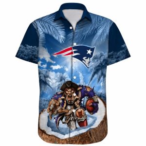 Patriots Night Sky Mascot Personalized Hawaiian Shirt 1