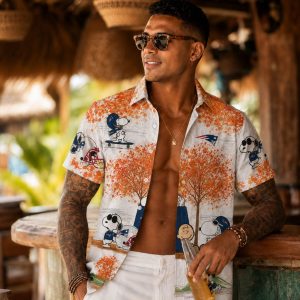 Patriots Snoopy Autumn Season Hawaiian Shirt Fall