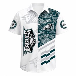 Philadelphia Eagles Classic Campus Hawaiian Shirt 1