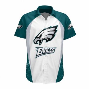 Philadelphia Eagles Crest Split Aloha Shirt 1