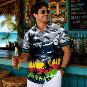 Dusk Till Dawn Seattle Seahawks Sunset Vibes Shirt