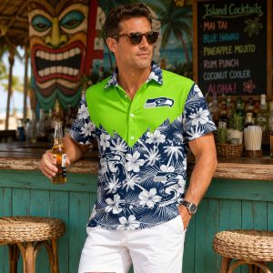 Emerald Shoreline Classic Seattle Seahawks Hawaiian Shirt