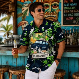 Classic Roadtrip Seattle Seahawks Beach Cruiser Shirt