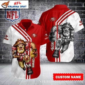 49ers Mascot Showdown Dual Design Personalized Hawaiian Shirt