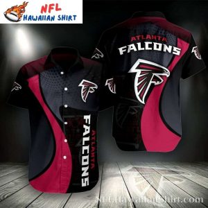 Atlanta Falcons Night -NFL Hawaiian Shirt With Dark Tonal Graphics